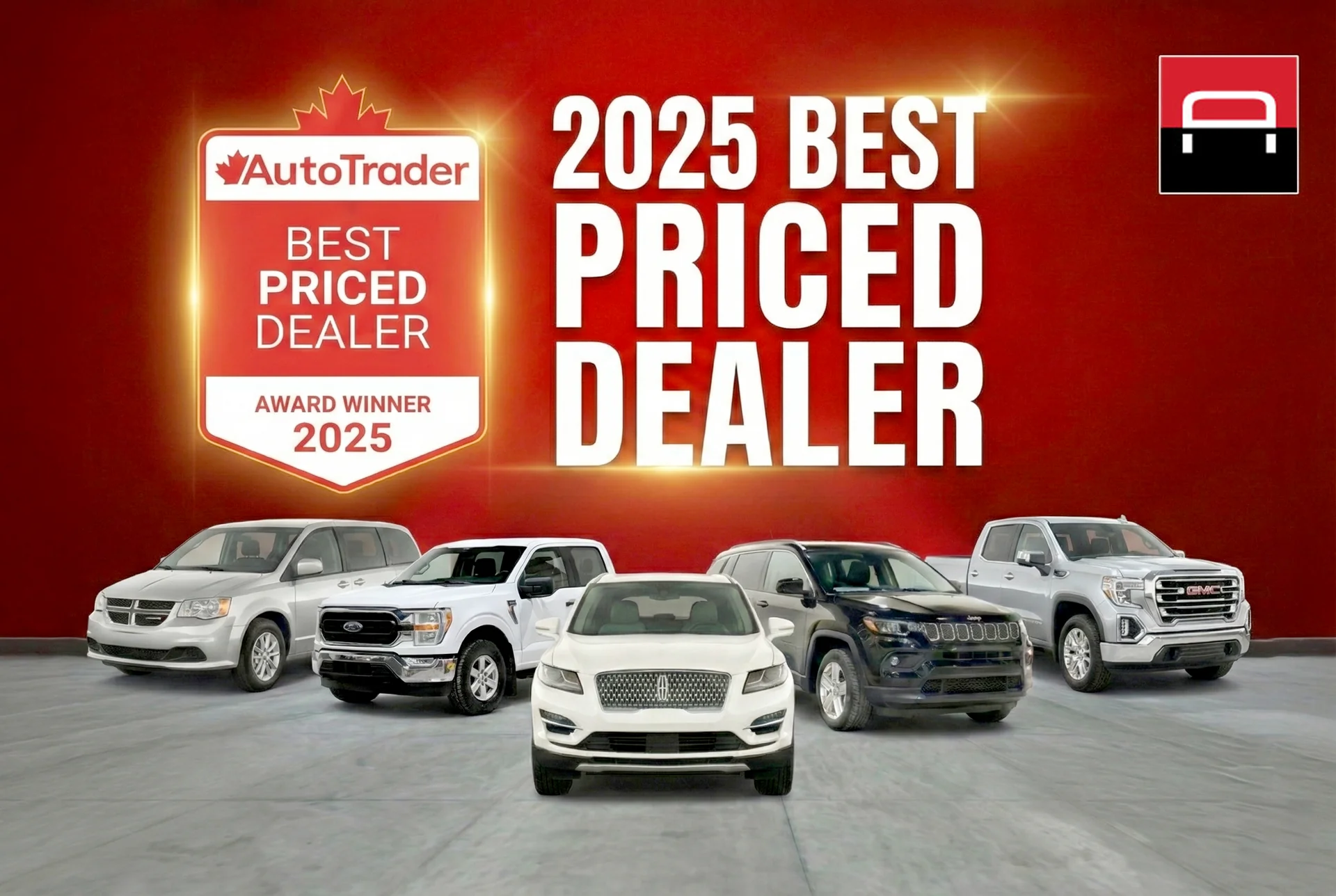 AutoTrader 2025 Best Priced Dealer award ad
